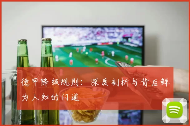 德甲降级规则:深度剖析与背后鲜为人知的门道